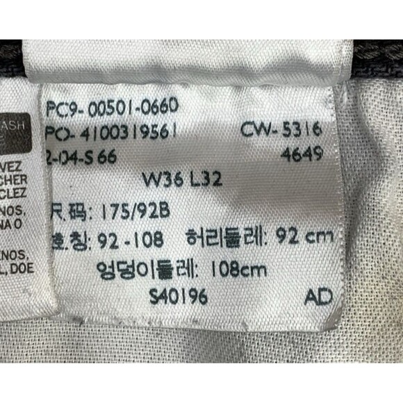 Levi's 501 Mens Denim Jeans Original Fit Button Fly Black 2016 Size 36X32 Read - Picture 9 of 16